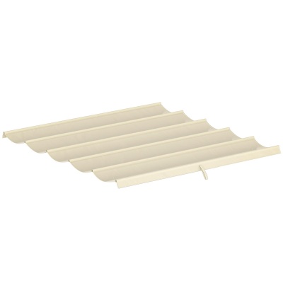 Foto van Outsunny vervangend waterdicht dak voor 3x3 m pergola, crème wit, 250 x 255 cm
