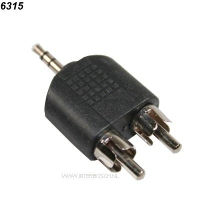 Plug 1*Jack 3,2 => 2*Tulp Plug 1*Jack 3,2 => 2*Tulp