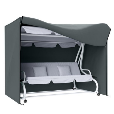Foto van Outsunny Tuinschommelhoes - Oxford - 220L x 125B x 172H cm - Grijs