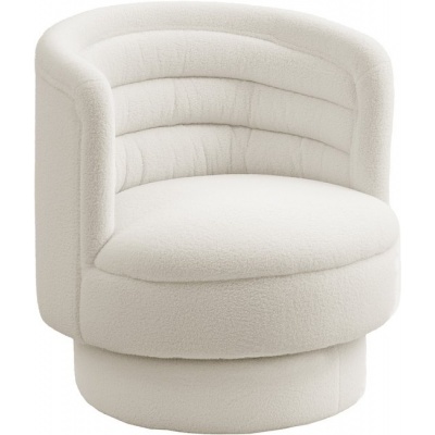 Foto van HOMCOM Sessel van Polyester - 74L x 74B x 74H cm - Crèmewit