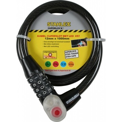Kabel Cijferslot Met Led 497 12 X 1000 Mm Kabel Cijferslot Met Led 497 12 X 1000 Mm