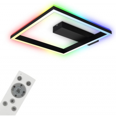 Foto van BRILONER FRAME - Plafondlamp met afstandsbediening en RGB-kleurwisseling - 57 x 48 x 8,5 cm