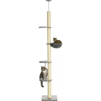 Foto van PawHut Deckenhoog Krabpaal met Hangmat D30-660V00