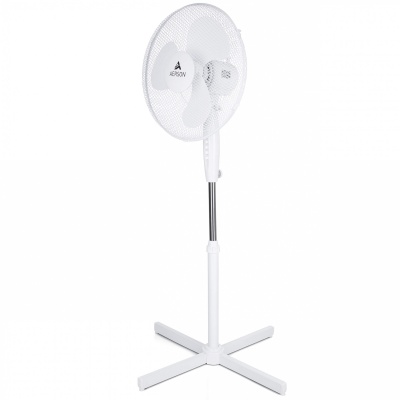 Foto van AERSON 40 cm staande ventilator | hoogte verstelbaar tot 120 cm | stil met 3 snelheden en oscillatie