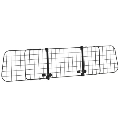 Foto van PawHut Universeel Auto Scheidingsrooster voor Honden, Verstelbaar 91-152L x 30H cm, Zwart