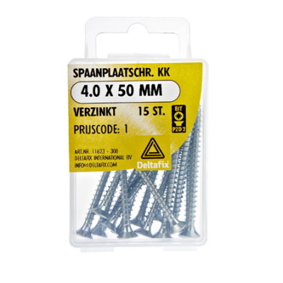 SPAANPLAATSCHR. KK VERZINKT SPAANPLAATSCHR. KK VERZINKT