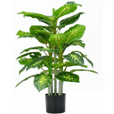 Foto van HOMCOM - Kunstplant - PEVA - 17x17x95 cm - Groen
