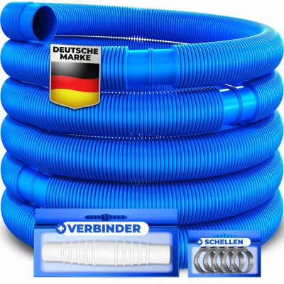 Foto van KESSER® Zwembadslang 10 m / Ø 38 mm | zwembadslang met moffen | Solarslang voor zwembad en zwembad |