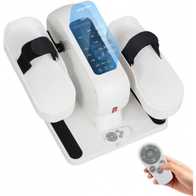 Foto van SPORTNOW Mini Crosstrainer Staal, ABS 45L x 42B x 26H cm Wit