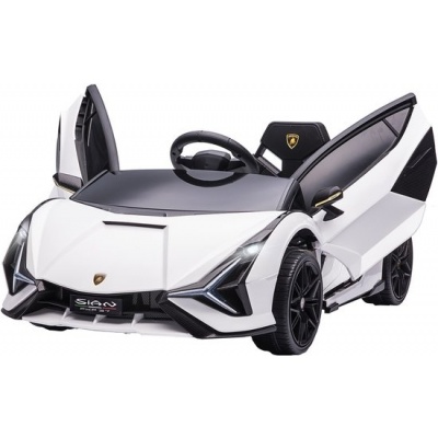 Foto van HOMCOM Rijdende kinderAuto Lamborghini 108x62x40 cm, Wit