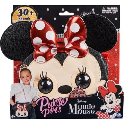 Foto van Purse Pets - Disney Minnie Mouse - Interactieve tas en knuffel met geluiden en lichten