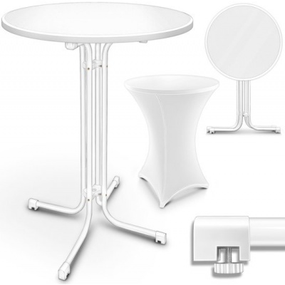 Foto van tillvex® Gastro statafel, inklapbaar, 60 cm diameter, met hoes, weerbestendig, rond