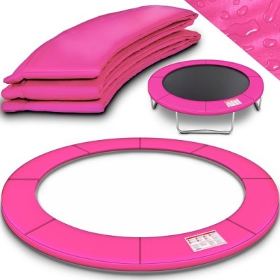 KIDUKU® randafdekking voor trampoline Ø 366 cm | slijtvast en 100% UV-bestendig (Roze)
