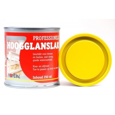 Mondial Geel Hoogglans 250ML Mondial Geel Hoogglans 250ML