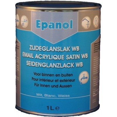 Epanol Zijdeglans Waterbasis Wit 1L Epanol Zijdeglans Waterbasis Wit 1L