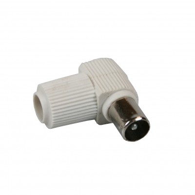 Coax Plug Haaks Man Coax Plug Haaks Man