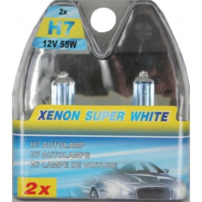 Autolamp H7 12V 55W Xenon Super White Set Autolamp H7 12V 55W Xenon Super White Set