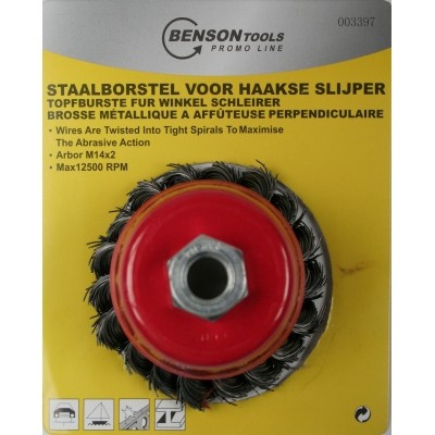 Staalborstel Getordeerd Kom, Slijper/75MM Staalborstel Getordeerd Kom, Slijper/75MM