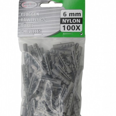 Pluggen 6MM Nylon Pluggen 6MM Nylon