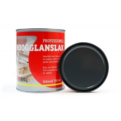 Mondial Antraciet Hoogglans 750ML Mondial Antraciet Hoogglans 750ML