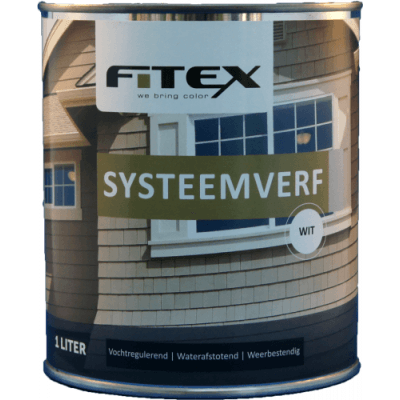 Fitex Systeemverf Wit 1L Fitex Systeemverf Wit 1L
