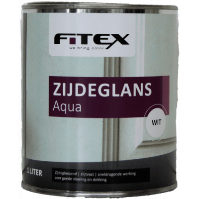 Fitex Zijdeglans Aqua Wit 1L Fitex Zijdeglans Aqua Wit 1L