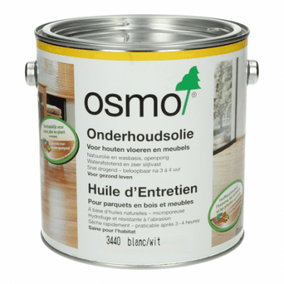 Osmo Onderhoudsolie 3440 Wit Transparant Foto van Osmo Onderhoudsolie 3440 Wit Transparant
