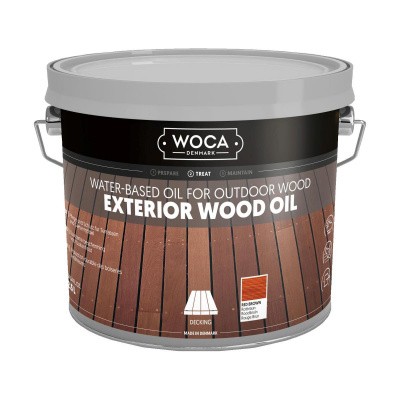 Woca Exterior Wood Oil Roodbruin Foto van Woca Exterior Wood Oil Roodbruin