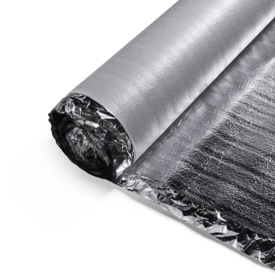 Alufoam ondervloer 2mm 15m2 Foto van Alufoam ondervloer 2mm 15m2