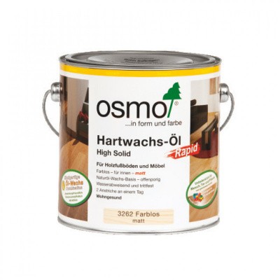 Osmo Hardwax Olie Rapid 3262 Mat Foto van Osmo Hardwax Olie Rapid 3262 Mat