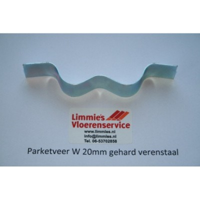 Parketveer W 20mm gehard verenstaal Foto van Parketveer W 20mm gehard verenstaal