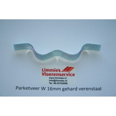 Parketveer W 16mm gehard verenstaal Foto van Parketveer W 16mm gehard verenstaal