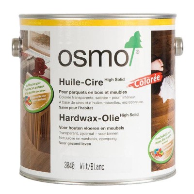 Osmo Hardwax Olie 3040 Wit Foto van Osmo Hardwax Olie 3040 Wit