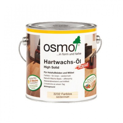 Osmo Hardwax Olie Rapid 3232 Zijdemat Foto van Osmo Hardwax Olie Rapid 3232 Zijdemat