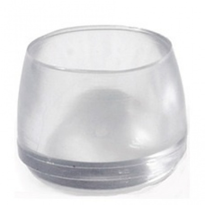Stoelpootdoppen transparant PVC Foto van Stoelpootdoppen transparant PVC