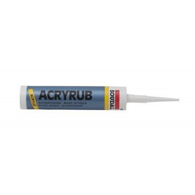 Soudal Acryrub Afdichtkit Wit Foto van Soudal Acryrub Afdichtkit Wit