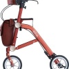 Afbeelding van Ultra Lichtgewicht Rollator Dubbel Vouwbaar Trive terracotta