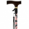 Afbeelding van Wandelstok met drukknopbediening bloemen