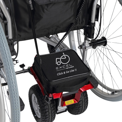 Duwondersteuning Click & Go Lite II voor rolstoel  Foto van Duwondersteuning Click & Go Lite II voor rolstoel