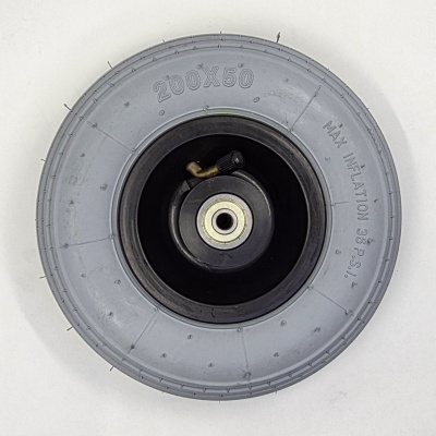 Foto van Wiel 200x50mm (8x2 inch) Luchtband grijs