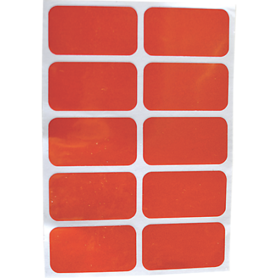 Reflector Stickers rood (set van 10 stuks) Reflector Stickers rood (set van 10 stuks)