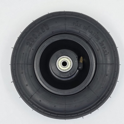 Foto van Wiel 200x50mm (8x2 inch) Luchtband zwart