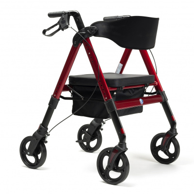 Rollator Goliat XXL tot 200 kg Rood Rollator Goliat XXL tot 200 kg Rood