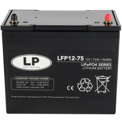 Foto van Scootmobiel accu 75Ah Lithium