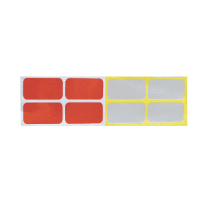 Reflector Stickers wit en rood (set van 8 stuks) Reflector Stickers wit en rood (set van 8 stuks)