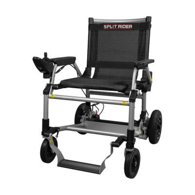 Opvouwbare Elektrische rolstoel Ultra Light Splitrider zwart Foto van Opvouwbare Elektrische rolstoel Ultra Light Splitrider zwart