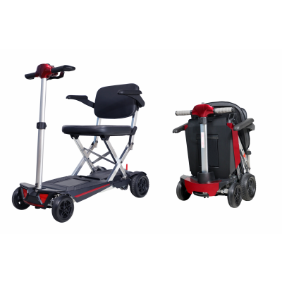 Foto van Opvouwbare Scootmobiel Kaigo Superlite, Rood