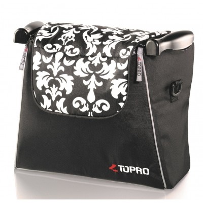 Rollator tas voor Troja Classic en 2G (baroque zwart-wit) Rollator tas voor Troja Classic en 2G (baroque zwart-wit)