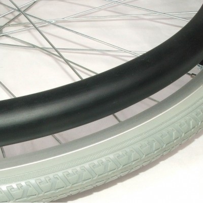 Hoepelovertrek ZWART voor 24 inch rolstoelwiel (per stuk) Foto van Hoepelovertrek ZWART voor 24 inch rolstoelwiel (per stuk)