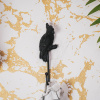 Bild von Papageiwandhaken-schwarz-4x12cm